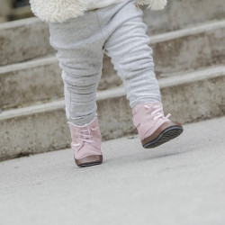 Boots souples cuir Jo Pink