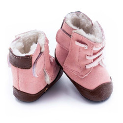 Boots souples cuir Jo Pink