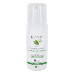 Mousse nettoyante menthe & hamamélis Bio Logona