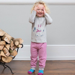 Pantalon coton bio Stripy