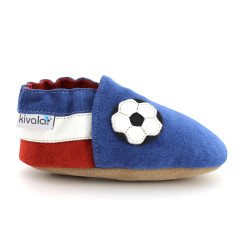 Chaussons cuir souple Foot