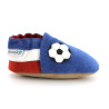 Chaussons cuir souple Foot