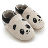 Chaussons cuir souple Panda