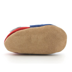 Chaussons cuir souple Foot