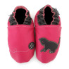 Chaussons cuir souple Chat
