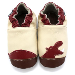 Chaussons Cuir Souple Hippopotame