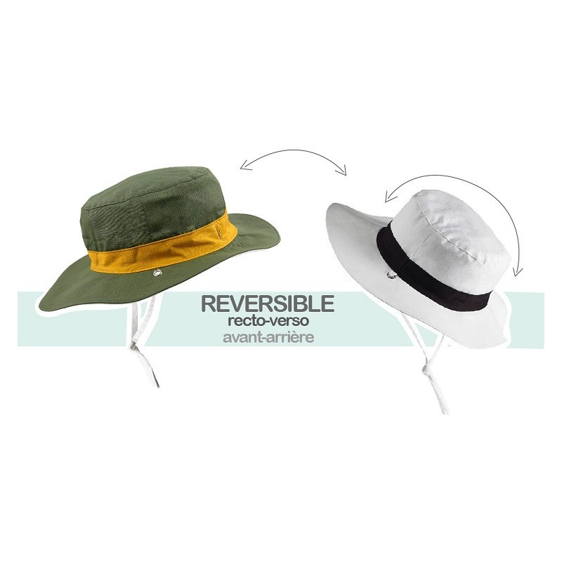 Chapeau Anti-UV Reversible Kapel Kaki