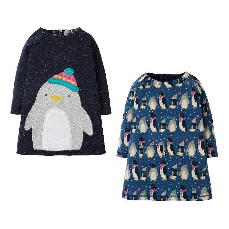 Robe coton bio Réversibles Pingouins