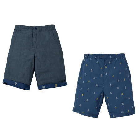 Short coton bio Réversible Bébé Ralph