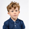 Polo coton bio Marine