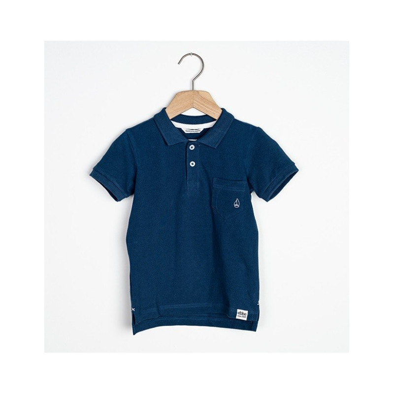Polo coton bio Marine
