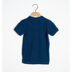 Polo coton bio Marine