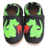 Chaussons cuir souple Dragon