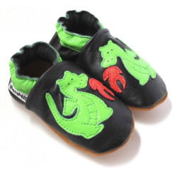 Chaussons cuir souple Dragon