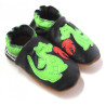 Chaussons cuir souple Dragon