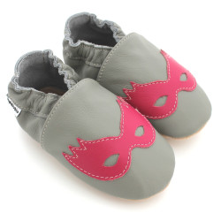 Chaussons Cuir Souple Girl Power