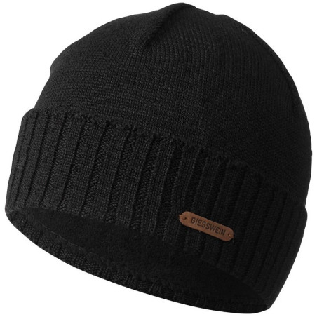 Bonnet laine Mérinos Noir