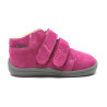 Boots fourrées rose gris