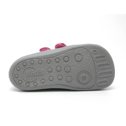 Boots fourrées rose gris