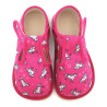 Chaussons souples textile Licorne