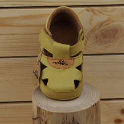 sandales souples jaunes