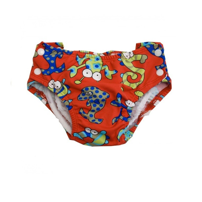 couche de piscine rouge