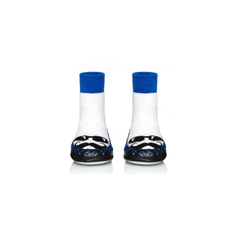 Chaussons Chaussettes Moustache Chanceux