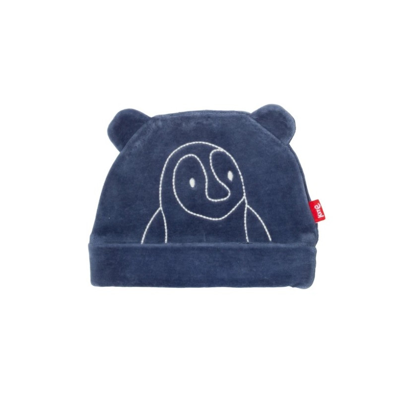 Bonnet coton bio Pingouin velours