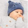 Bonnet coton bio Pingouin velours
