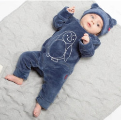 Bonnet coton bio Pingouin velours