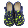 Chaussons souples textile monstres