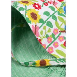 Chapeau coton bio réversible Green