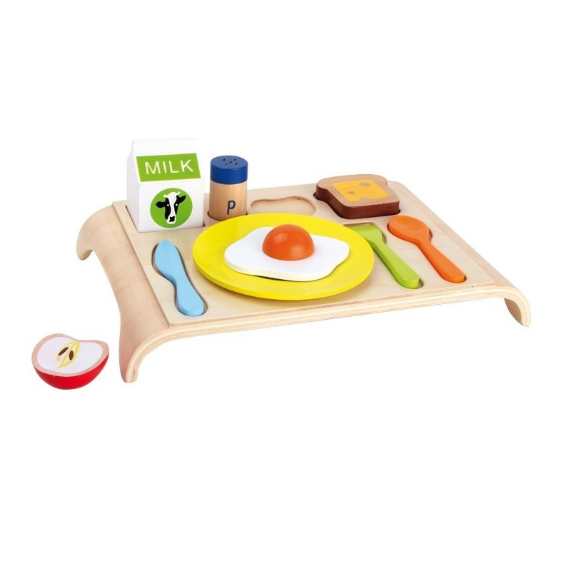 Plateau repas en bois enfant