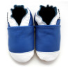 chaussons en cuir souple basket