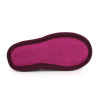 chaussons souples fourrés laine fuchsia
