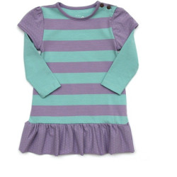 Robe bébé Kite Stripy Coton Bio Violet et Vert