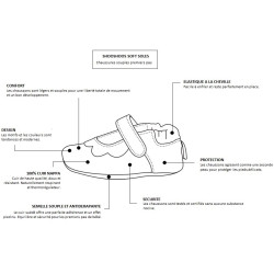Chaussons souples cuir captain jack