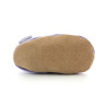 Chaussons en daim a Franges Lavande