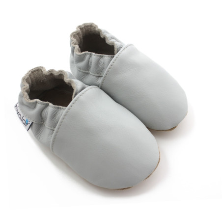 Chaussons en cuir souple Brume