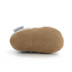 Chaussons en cuir souple Brume